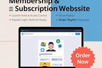 set up wordpress membership or subscription website, multisite and customization