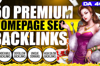 build powerful homepage dofollow backlinks on high da DR sites