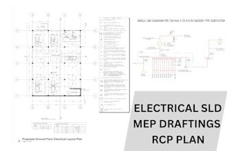 do as built electrical plans and mep to dwg in autocad