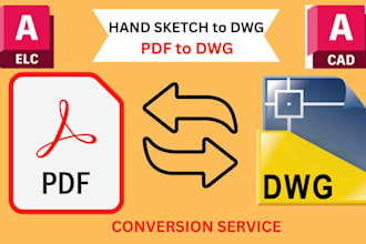 do 2d floor plans, cad drafting, mep and PDF to dwg service