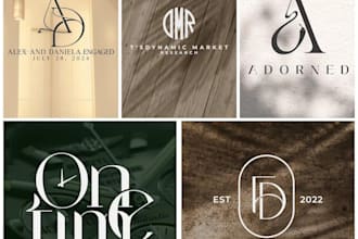 design a modern monogram or initial letter logo for your brand