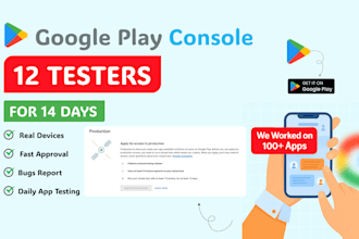 provide 12 testers or 20 testers, google play closed testing