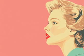draw retro vintage style illustration