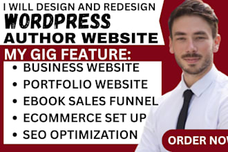 design children author website ebook website ebook landing page in wordpress