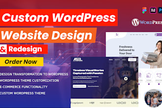 do wordpress website development, design or redesign