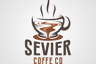 design awesome natural coffee shop logo