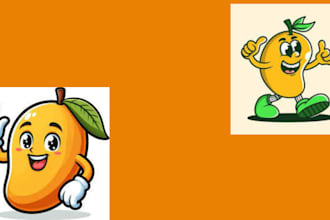do food ice orange, mango, milkcream, packaging design