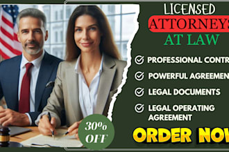 write legal contract, agreements, legal letters and nda