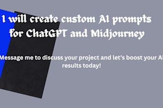 craft custom ai prompts for chatgpt and midjourney