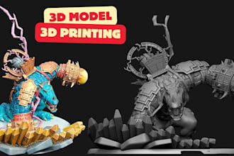 design 3d model 3d warhammer 3d miniatures action figure stl for 3d printing