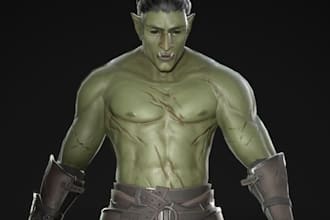 turn2d game character photo to 3d realistic model,4k texture,control rig,animate