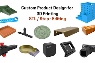 design product for 3d printing, stl,step editing