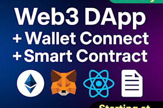 build a secure web3 dapp with smart contract, wallet