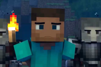 create professional minecraft animation videos, shorts, and intros for you