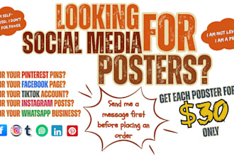 social media posters for your business