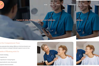 create healthcare staffing agency website, homecare website
