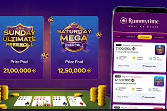 give reskinned real money rummy android game design with web
