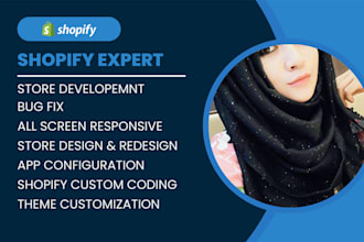 your shopify expert developer bug fix and shopify custom coding expert