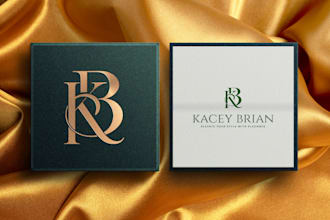 modern luxury initial elegant minimalist monogram clothing real estate logo