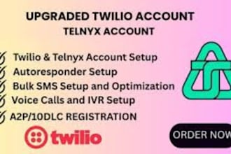 create a verified upgraded twilio account for sip trunk, bulk sms, did numbers