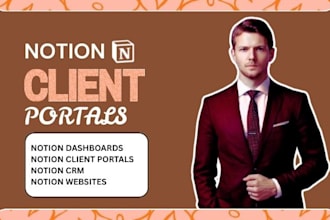 setup a notion client portal notion CRM custom notion template notion expert