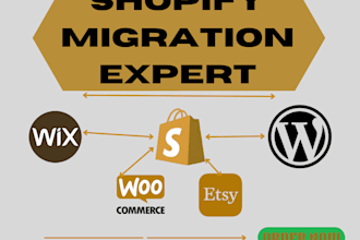 shopify migration, website migration, wix to shopify website clone