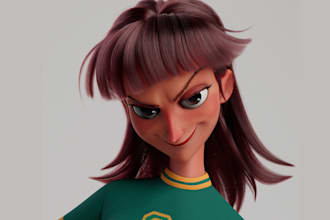 create stylized 3d character modeling