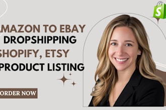 do top product listing for amazon, shopify ebay, etsy amazon virtual assistant