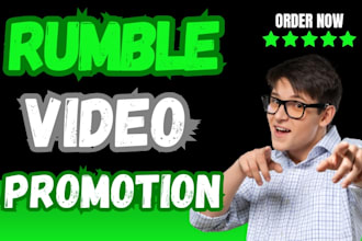 do organic rumble video promotion channel promotion to active audience