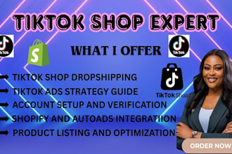 setup tiktok shop tiktok shop manager tiktok shop dropshpping products listing