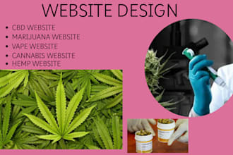 design high converting and modern marijuana, cannabis, hemp, weed, cbd website