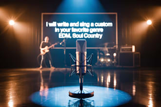 write and sing a custom song in your favorite genre edm soul country