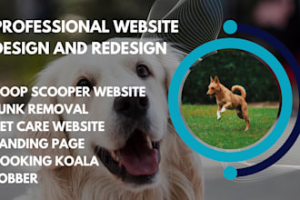 do poop scooper website, pet care website, junk removal website