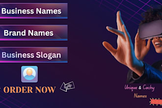 craft catchy brand names and slogans for your business or product