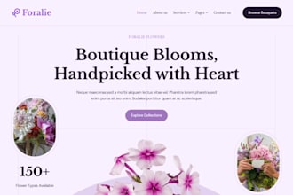flower ecommerce website floral, florist website flower store bouquet website