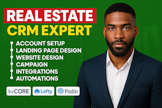 set up and manage real estate CRM and idx websites lofty kvcore follow up boss