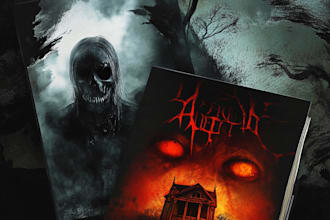 design, horror, crime, thriller halloween mystery book cover