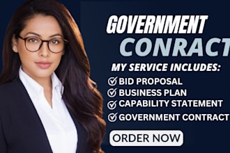 write your rfp rfq rfi bid proposal and government contract