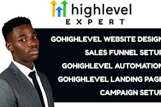 design gohighlevel saas ghl landing page ghl automation workflow ghl website
