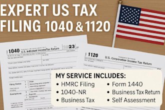 maximize your US tax return with expert 1040 and 1120 tax filing