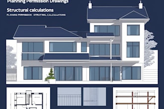 provide uk building regulation drawing structural calculation and  site plan
