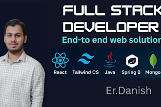 develop full stack web applications using java, spring boot, and react