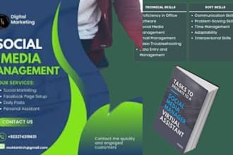 be your social media manager and personal assistant