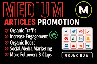 do massive promotion to your medium article and get real followers