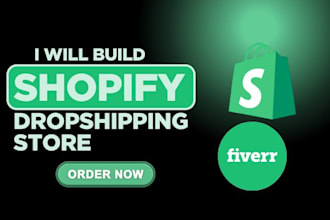 build shopify dropshipping store, shopify website for your niche