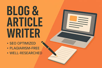 do blog writing or article writing as an SEO content writer