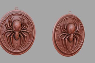 do 3d bas relief, 3d coin model, cnc 3d medallion, 3d pendant for 3d printing