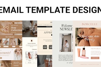 design editable mailchimp email template newsletter and email campaign marketing