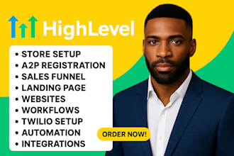 setup and manage gohighlevel website, emails SMS automation sales funnel expert