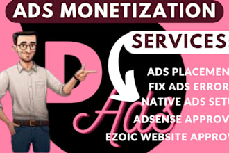 do google adsense approval, ezoic approval and ad placement